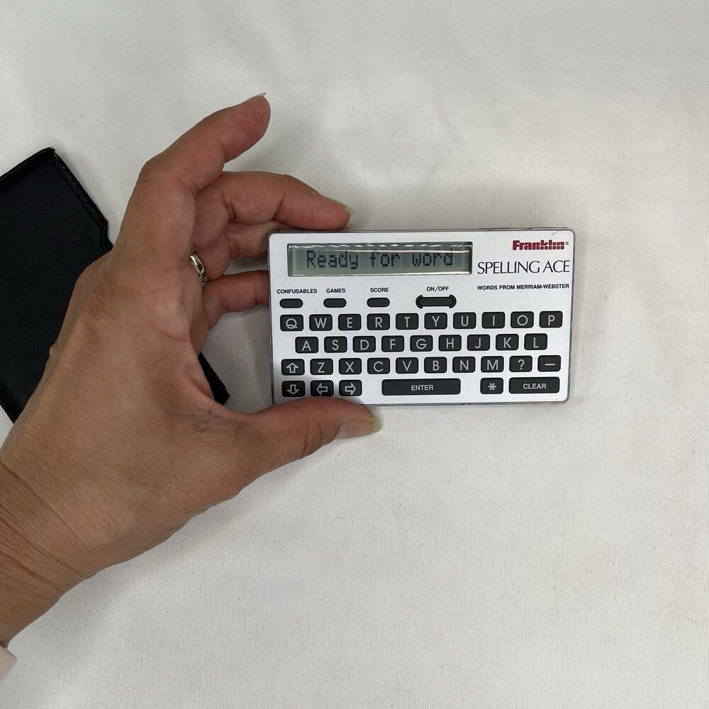 Franklin spelling ace words from Merriam-Webster Model SA-95